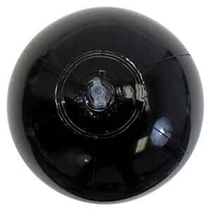 9'' Solid Black Beach Balls