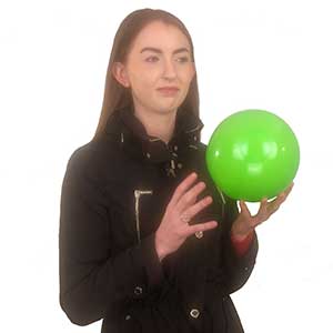 9'' Solid Lime Green Beach Balls