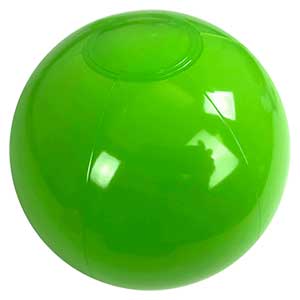 9'' Solid Lime Green Beach Balls