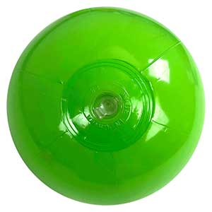 9'' Solid Lime Green Beach Balls