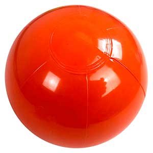 9'' Solid Orange Beach Balls