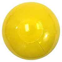 9'' Solid Yellow Beach Balls