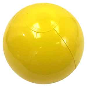 9'' Solid Yellow Beach Balls