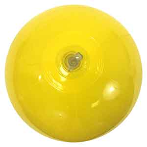 9'' Solid Yellow Beach Balls