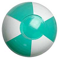 9'' Teal & White Beach Balls