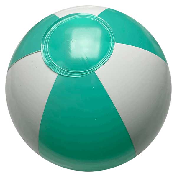 9'' Teal & White Beach Balls