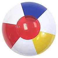 12'' Traditional Red Dot Beach Balls