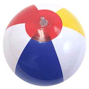 9'' Traditional Red Dot Beach Balls