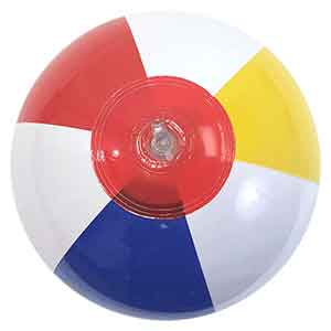 9'' Traditional Red Dot Beach Balls