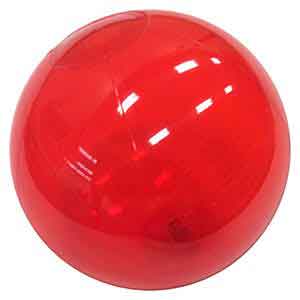 9'' Translucent Red Beach Balls