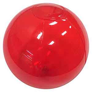 9'' Translucent Red Beach Balls