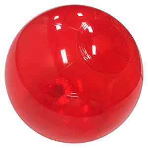 9'' Translucent Red Beach Balls