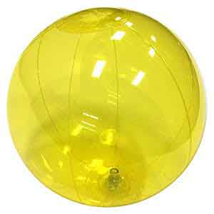 9'' Translucent Yellow Beach Balls