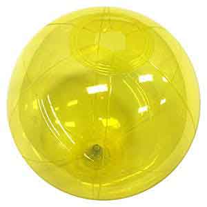 9'' Translucent Yellow Beach Balls