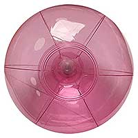 9'' Translucent Pink Beach Balls