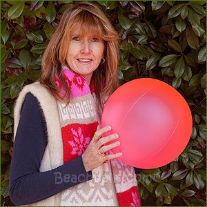 16'' Pink Shimmer Beach Ball