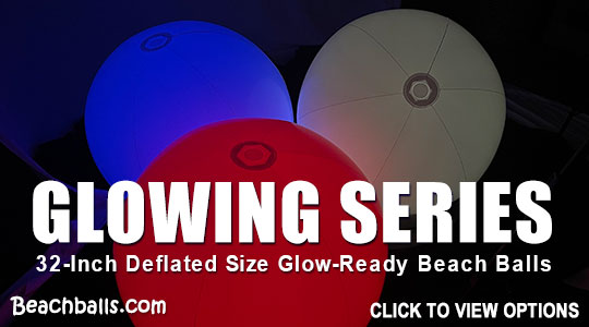 Glow-Ready Beach Balls from Beachballs.com