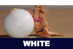 White Beach Balls