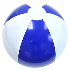 12'' Blue & White Beach Balls