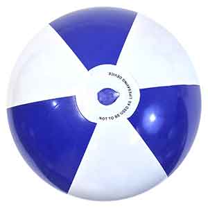 12'' Blue & White Beach Balls