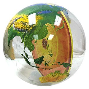 34'' Diameter Earth Core Beach Balls