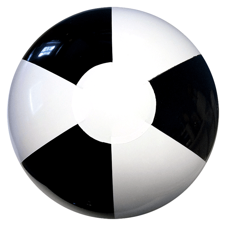 black beach balls