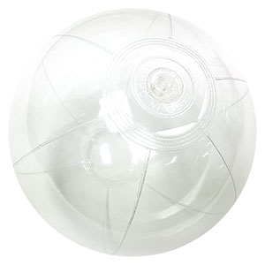 clear beach balls