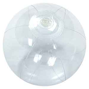 12'' Crystal Clear Beach Balls