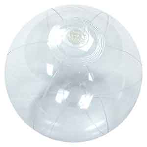 12'' Crystal Clear Beach Balls