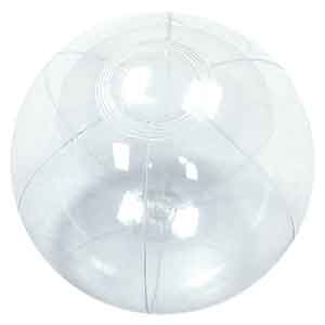 12'' Crystal Clear Beach Balls