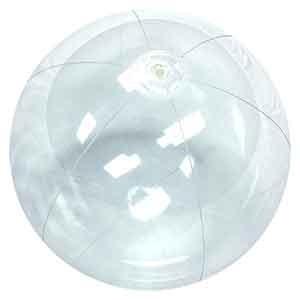 24'' Crystal Clear Beach Balls