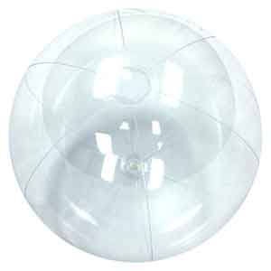 24'' Crystal Clear Beach Balls