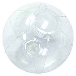 6'' Crystal Clear Beach Balls