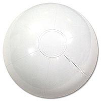 Clearance - 24'' Solid White Beach Ball